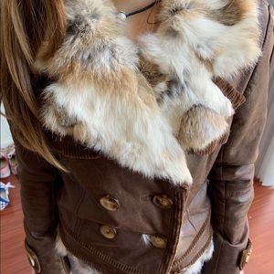 Juicy Couture leather  jacket. Petite.